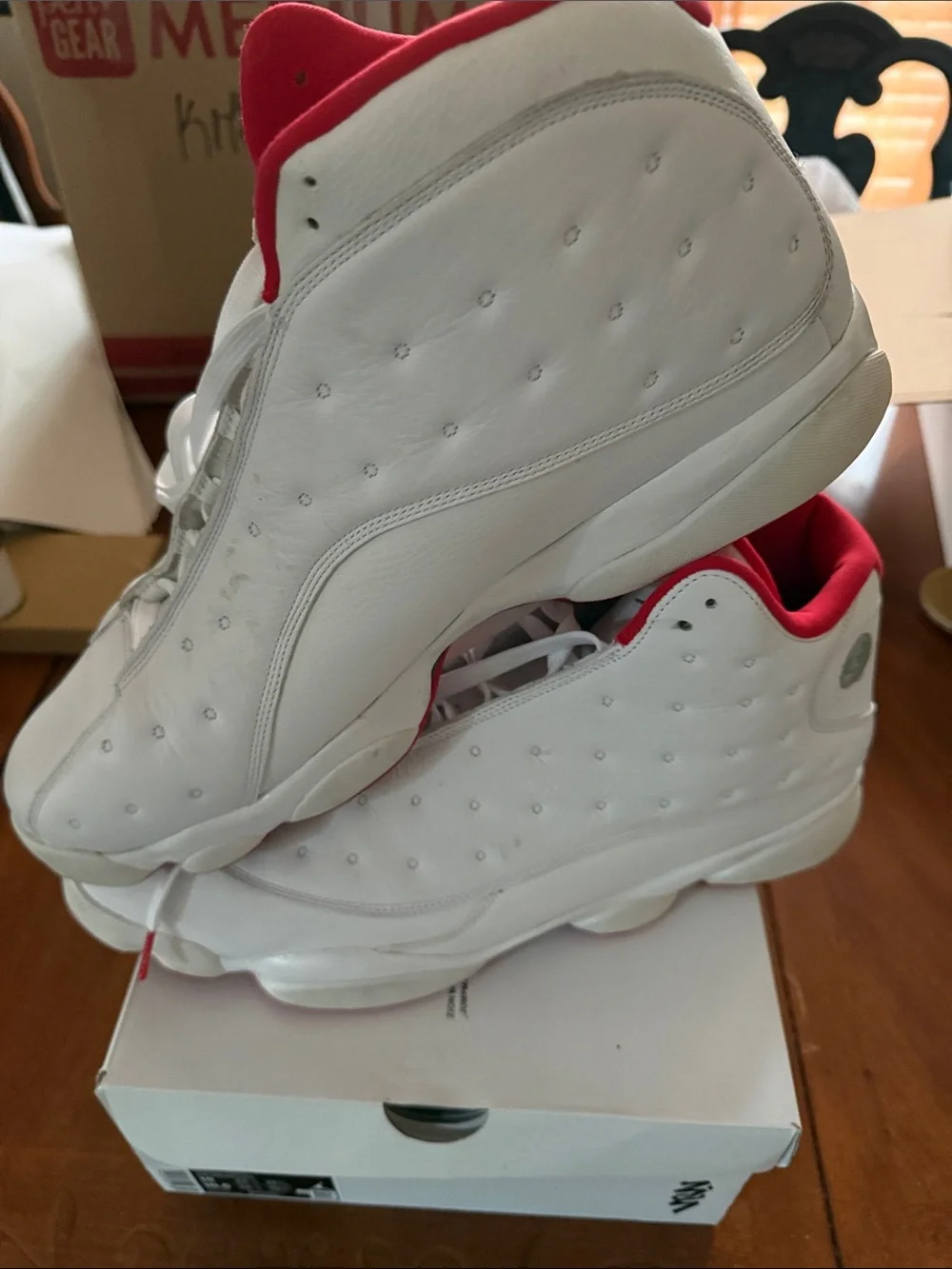 Air Jordan 13 Retro History of Flight  Men’s Sz 18 White and Red Like New